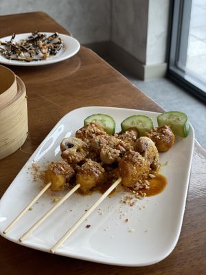 Satay skewers  at Zen Oasis in Berrima