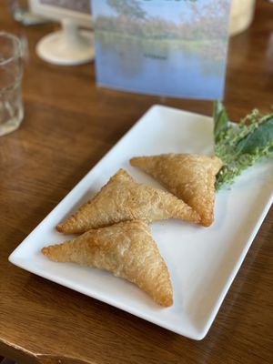Curry puffs  at Zen Oasis in Berrima