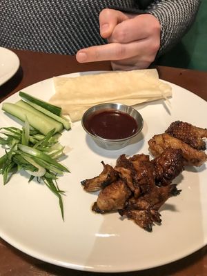 Seitan pancakes  at Eat Street in Belfast