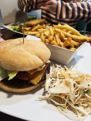 Burger at Eat Street in Belfast