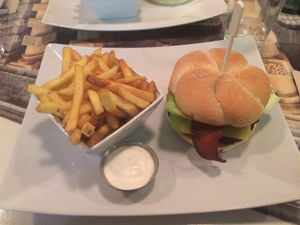 Seitan burger at Eat Street in Belfast