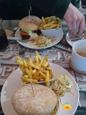NYC burger, chips and slaw (this photo was taken quite a while ago as I think any other dish I've ordered since has been demolished before I could get a photo).  at Eat Street in Belfast