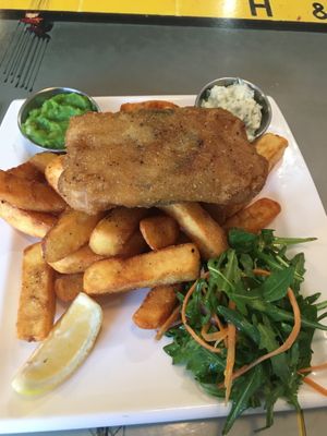 fish n chips at Eat Street in Belfast