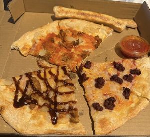 amazing pizza  at Veganos Kitchen in Las Vegas