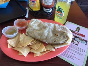 Western Assad Burrito  at Veganos Kitchen in Las Vegas