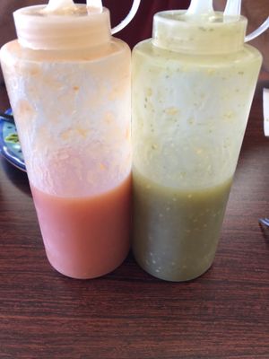 The sauces make the meal!! at Veganos Kitchen in Las Vegas