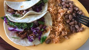 Chorizo tacos at Veganos Kitchen in Las Vegas