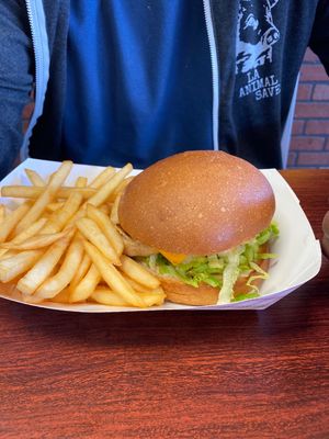 Chik’n Burger at Veganos Kitchen in Las Vegas