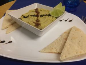 This is an appetiser at Cardamom Persian Palace in Como