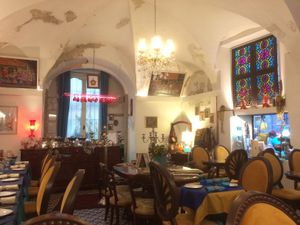 This is the restaurant at Cardamom Persian Palace in Como
