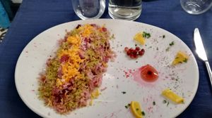 Albaloo Polo at Cardamom Persian Palace in Como