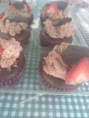 Cupcakes at Culpa Vegana in Puebla