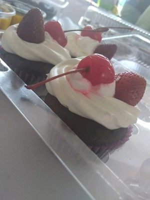 Cupcakes at Culpa Vegana in Puebla