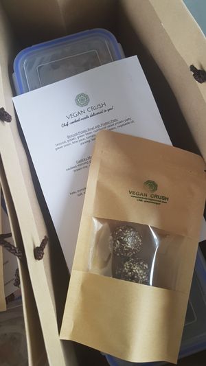 Colorful and healthy meals freshly prepared and delivered to you every Monday.  at Vegan Crush Food Delivery in Bangkok