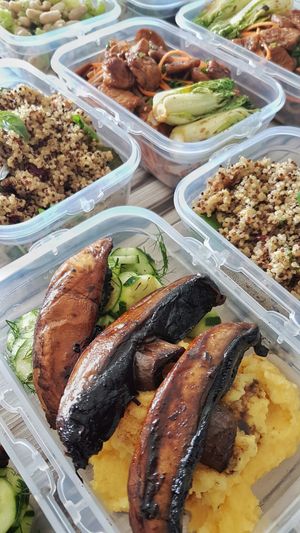 Colorful and healthy meals freshly prepared and delivered to you every Monday.  at Vegan Crush Food Delivery in Bangkok