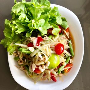 Som Tum at Alchemy Vegan in Chiang Mai