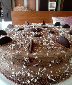 Choc Cake at Alchemy Vegan in Chiang Mai