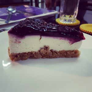 Creamiest cheesecake ever at Alchemy Vegan in Chiang Mai