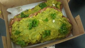 Avocado toast (take-out) at Alchemy Vegan in Chiang Mai