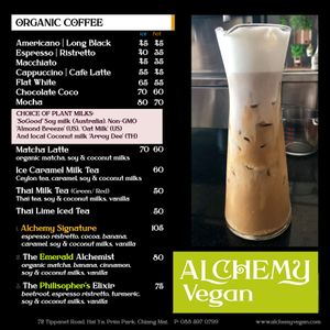 2021 Coffee & Stimulant Smoothies at Alchemy Vegan in Chiang Mai