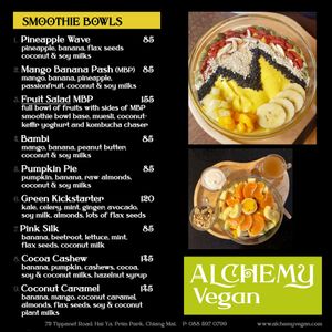 2021 Smoothie Bowls at Alchemy Vegan in Chiang Mai