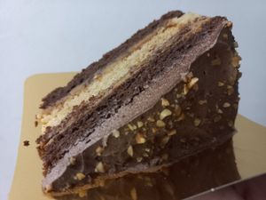 Amazing peanut butter cake at Alchemy Vegan in Chiang Mai