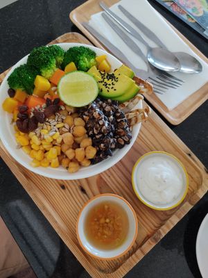 Buddha bowl at Alchemy Vegan in Chiang Mai