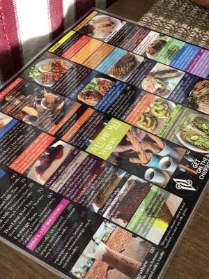 Menu  at Alchemy Vegan in Chiang Mai