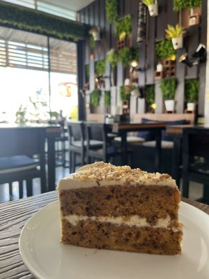 Very good vegan carrot cake 😍  at Alchemy Vegan in Chiang Mai