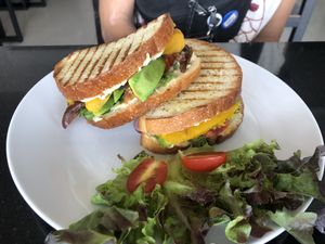pumpkin date panini  at Alchemy Vegan in Chiang Mai