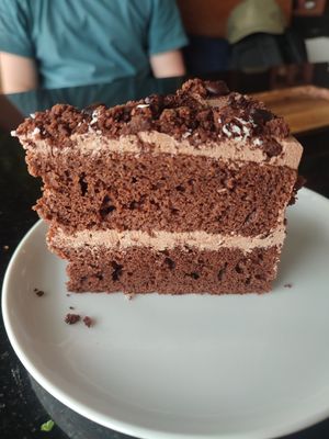 Chocolate cake! at Alchemy Vegan in Chiang Mai