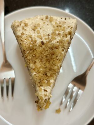 Alchemy carrot cake (140 THB)  at Alchemy Vegan in Chiang Mai