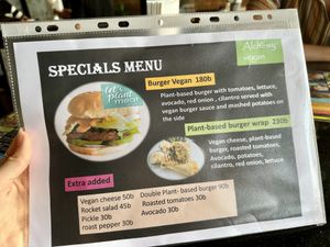 Specials menu   at Alchemy Vegan in Chiang Mai