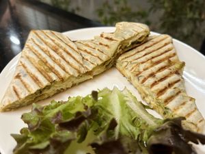 Alchemy’s pesto feta quesadilla (125 THB)  at Alchemy Vegan in Chiang Mai