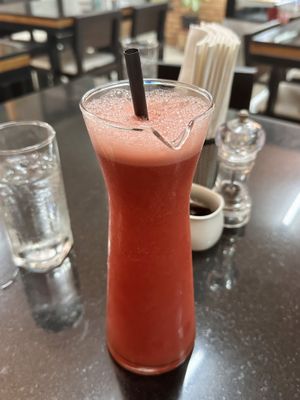 Watermelon lime smoothie (60 THB)  at Alchemy Vegan in Chiang Mai