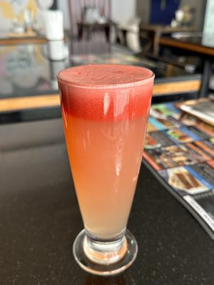 Cool pink juice (80 THB)  at Alchemy Vegan in Chiang Mai