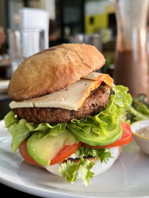 Vegan burger (180 THB)  at Alchemy Vegan in Chiang Mai