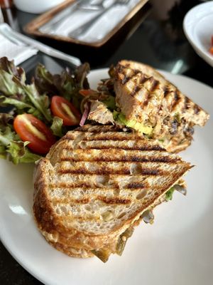 Vegballs aubergine panini (120 THB)  at Alchemy Vegan in Chiang Mai