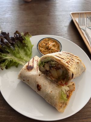 Spiced burrito  at Alchemy Vegan in Chiang Mai