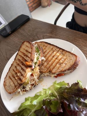 Mustard cheese  at Alchemy Vegan in Chiang Mai