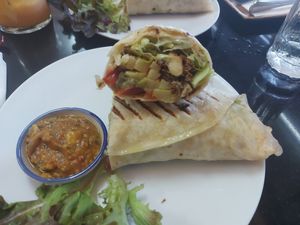 Mexican burrito at Alchemy Vegan in Chiang Mai