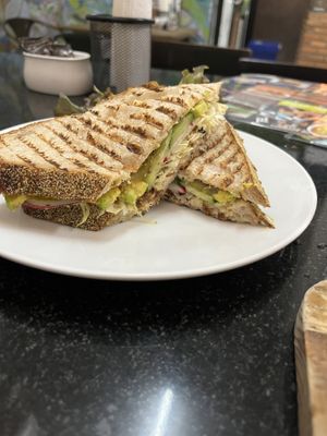 Mustard cheese sandwich   at Alchemy Vegan in Chiang Mai