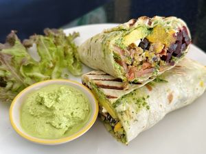 Beast wrap (180 THB)  at Alchemy Vegan in Chiang Mai