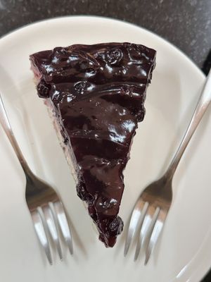 Blueberry cheesecake (140 THB)  at Alchemy Vegan in Chiang Mai