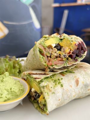 Beast wrap (180 THB)  at Alchemy Vegan in Chiang Mai