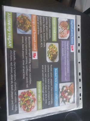 New specials menu at Alchemy Vegan in Chiang Mai