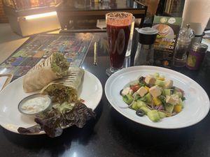 Like the vegan cheese, otherwise the flavors were bland   at Alchemy Vegan in Chiang Mai