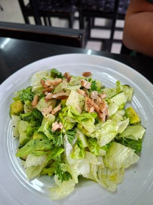Green salad at Alchemy Vegan in Chiang Mai