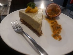 Smoothie cake (amazing!) at Alchemy Vegan in Chiang Mai
