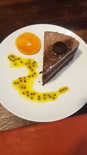 Chocolate Decadent slice at Alchemy Vegan in Chiang Mai